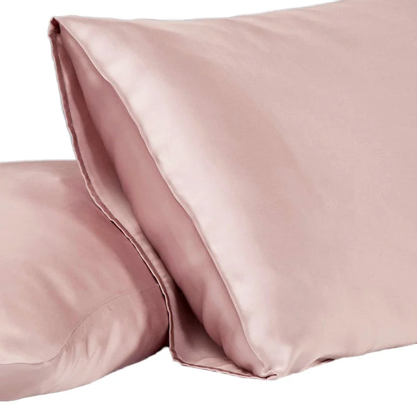 22mm 50*70cm Silk Satin Knitted Pillowcases with Zipper Home Use Anti-Bacteria New Year