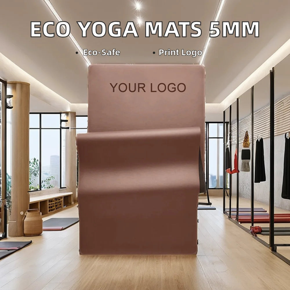 Free 4.5mm PU Rubber Non-Slip Eco-Friendly Fitness & Yoga Pilates Mats Nature Rubber
