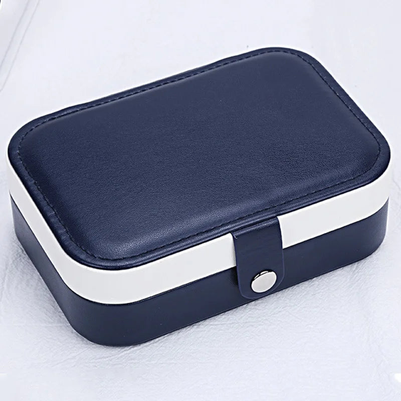 Small Travel Jewelry Organizer Custom Mini Pu Leather Ring Jewelry Box Jewelry Storage