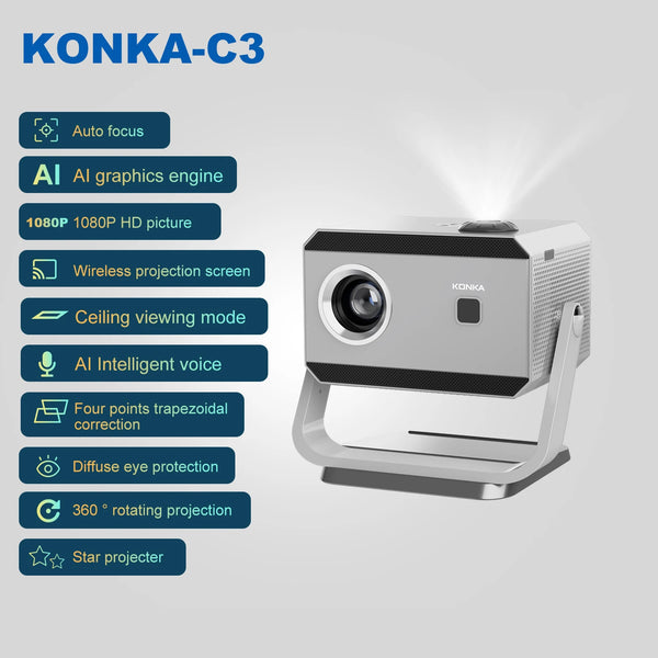 New Model C3 Full HD Galaxy Projector Led Night Light Galaxy Star Projector for Home