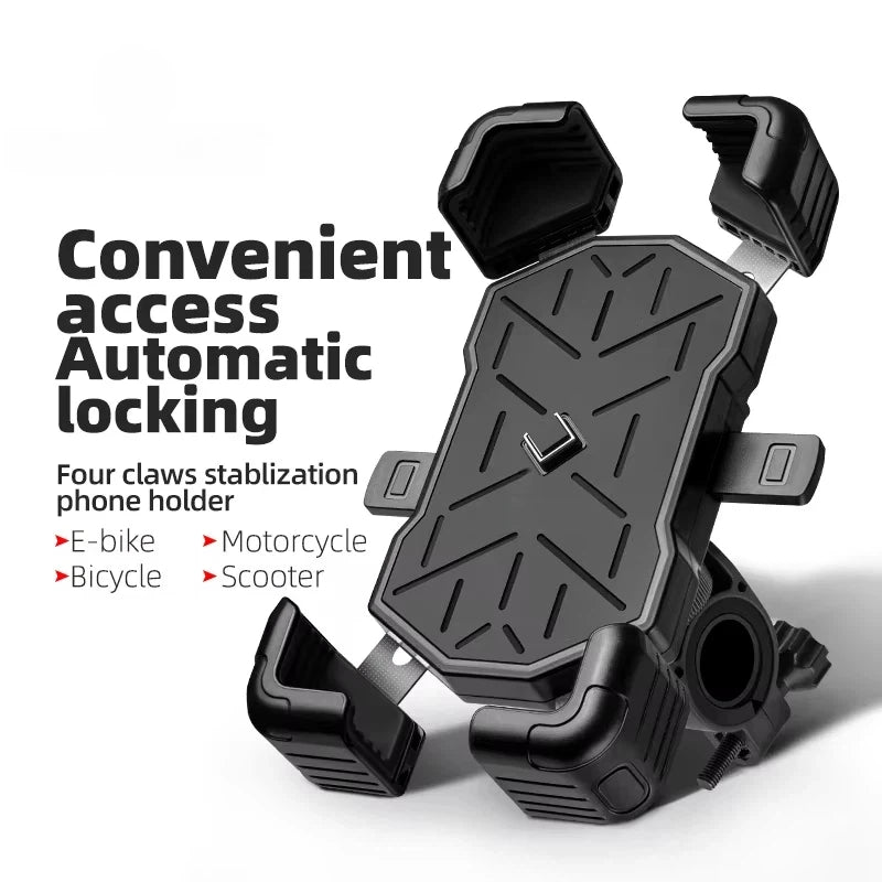 Mountain Bike Mobile Phone Holder Is Easy to Open and Shock Resistant, Motorcycle Support