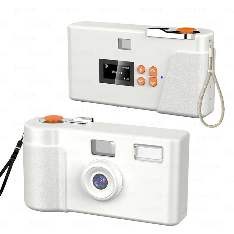 Film-Style Screen-Free Digital Camera with 20MP Photo Detachable Battery WIFI Multiple