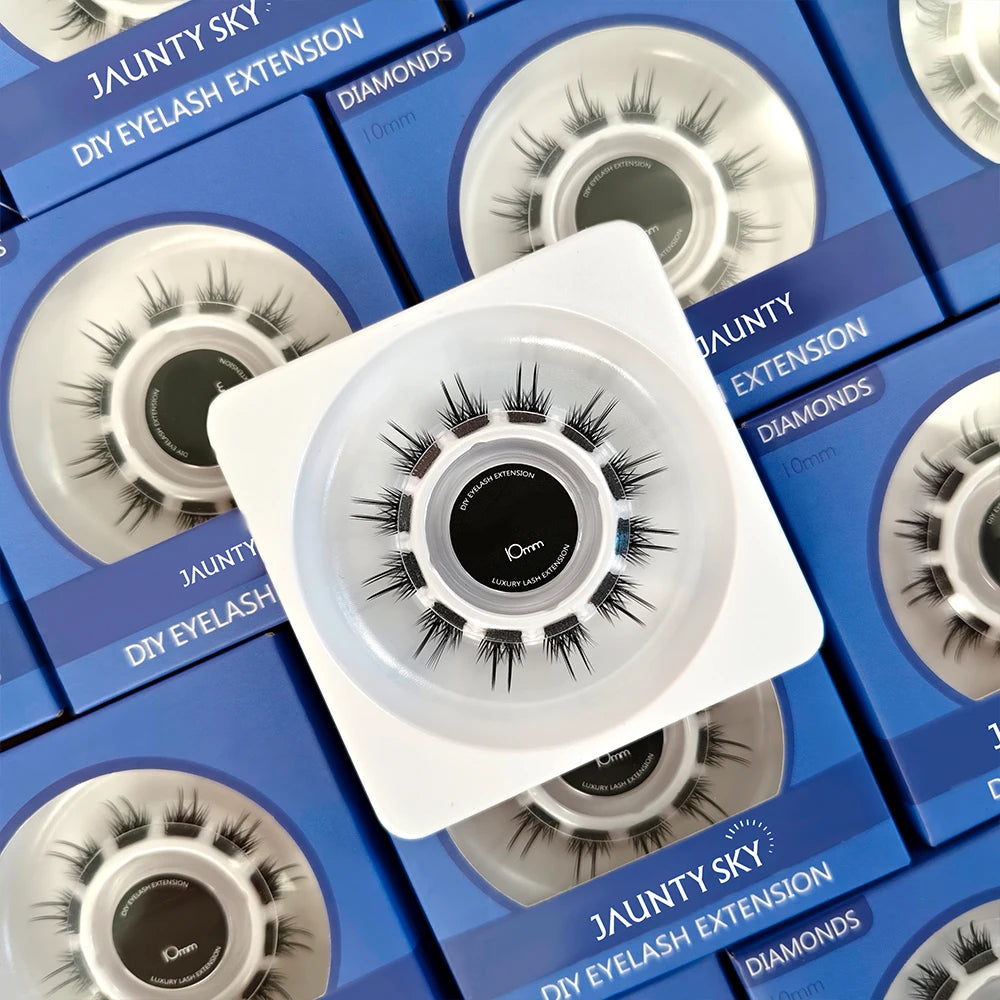 Diy Cluster Lashes Set 0.05 0.07mm Pre-Cut Eyelash Segment Lash Clusters Kit with Lash