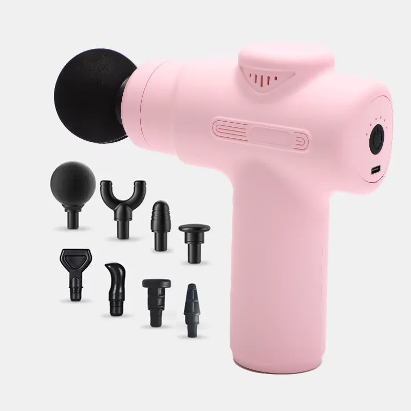 High Frequency Massage Gun Electric Massager Muscle Relaxation With 6 Heads for Body