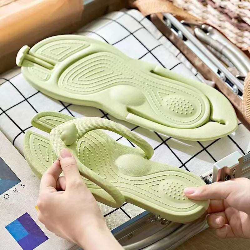 Custom Indoor Summer Slipper Flip-Flops Fashion Solid Cloud Beach and Swimming Pool