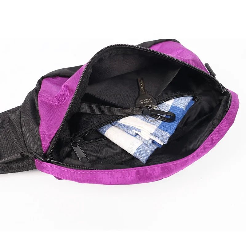 Custom Adjustable Strap Fashion Lightweight Running Hiking Crossbody Fanny Pack Belt Bag