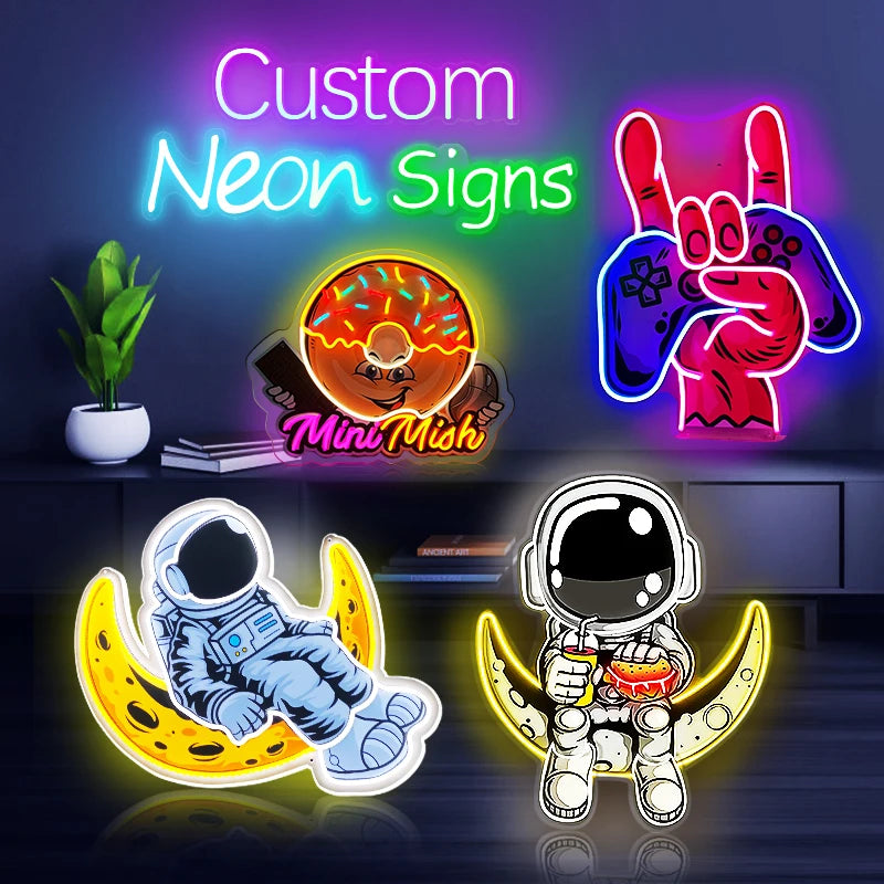 Fast Delivery Wall Decor UV Print Led Electronic Signs Night Lights NO Neon Sign