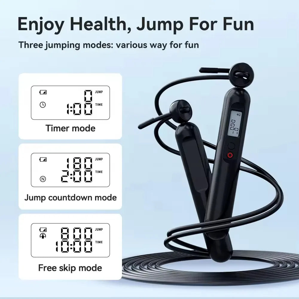 Digital Smart Professional Weight Smart Adjustable Cordless Skip Jump Rope Counter Speed