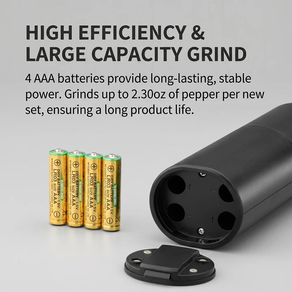 Gravity Sensing Electric Pepper Grinder Automatic Salt Spice Mill Kitchen Grinder