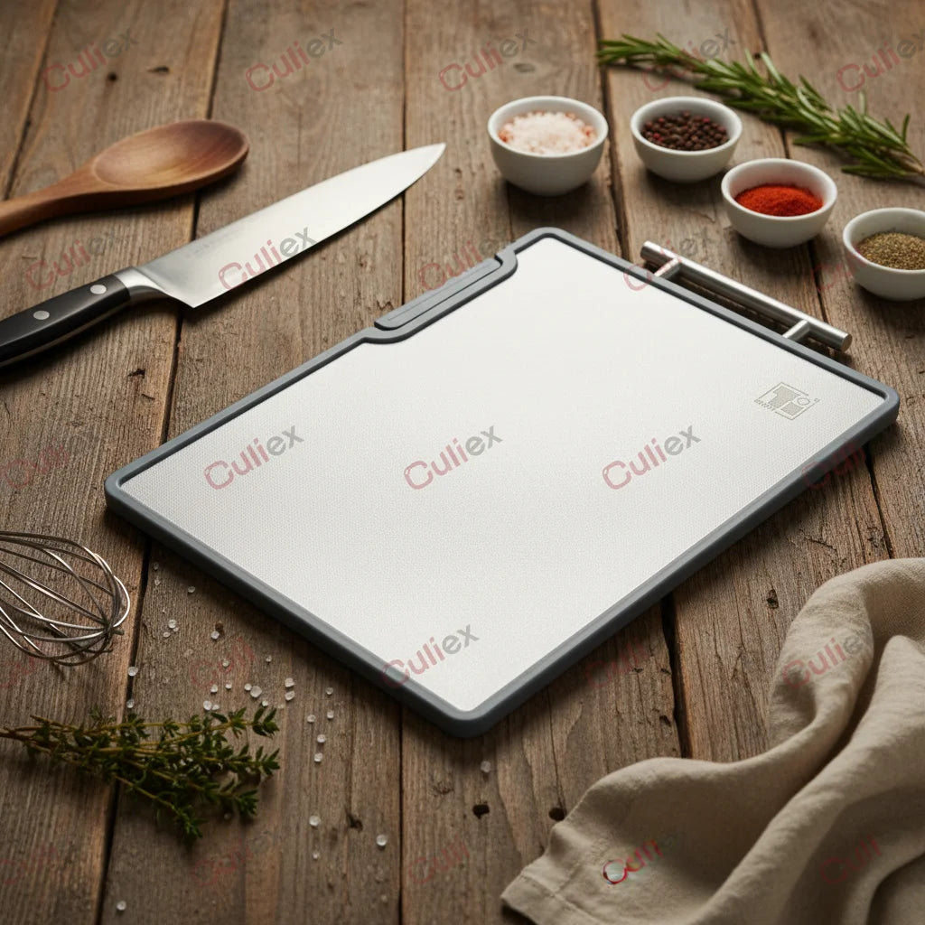 2.5cm Thick Rectangle Double Sided Pure Titanium Eco-Friendly Kitchen Cutting Board Food