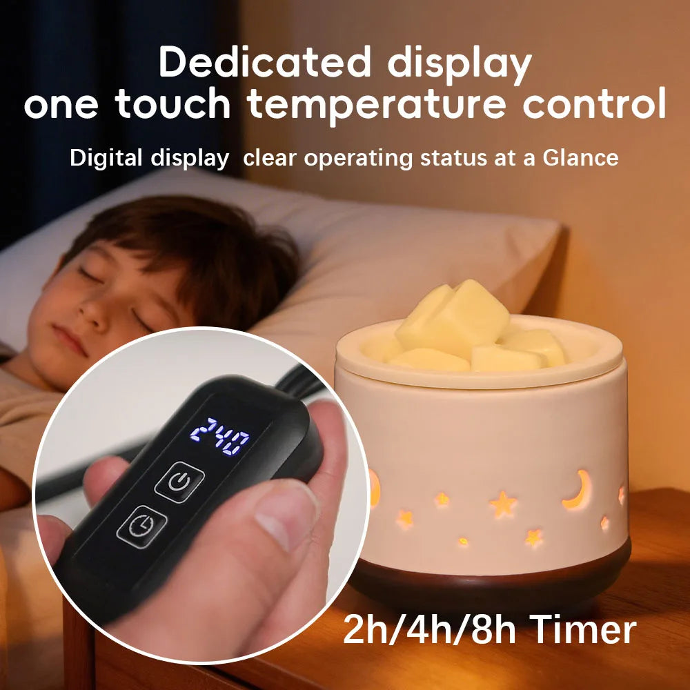 Ceramic Electric Wax Melt Warmer for Scented Wax Cubes Flameless Fragrance Warmer
