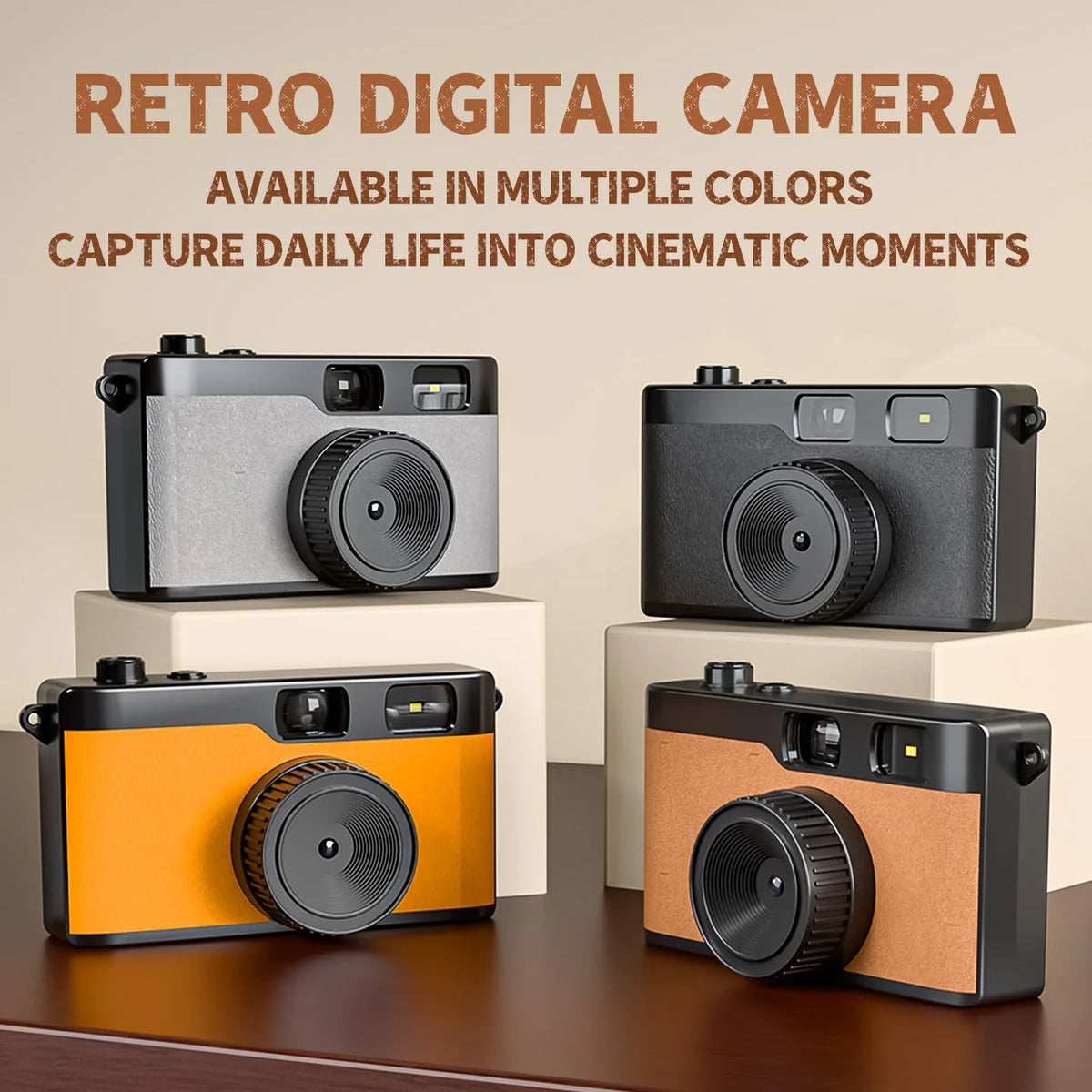 Customized 8MP Sensor Retro Screenless Digital Camera With LED Flash Vintage Photo Camera