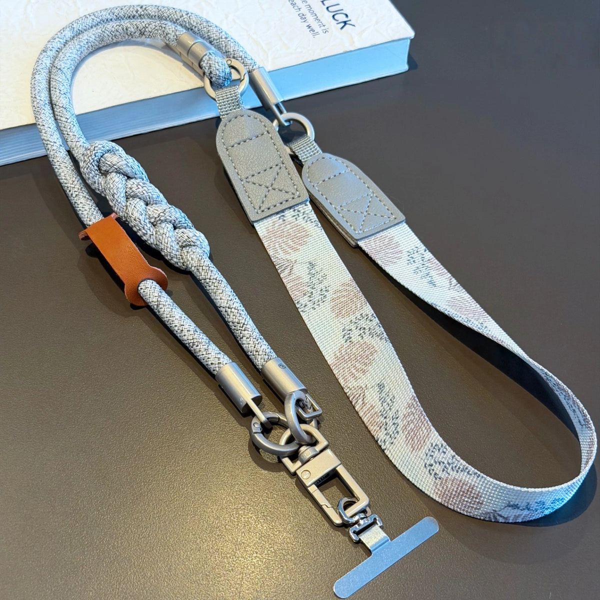 Adjustable Customized Anti-Lost Crossbody Phone Lanyard with ID Card Holder and Hook