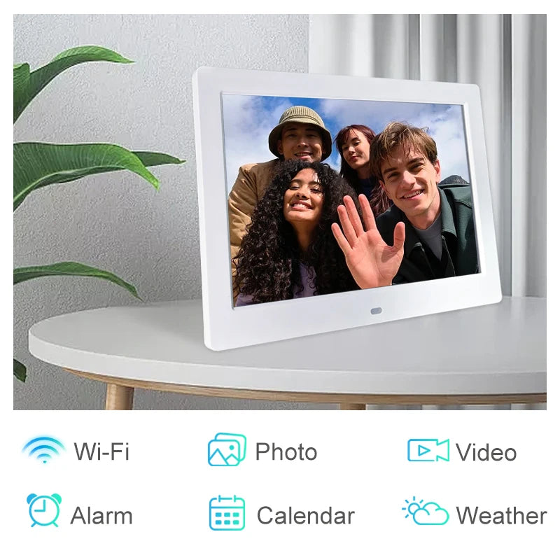 Mini 10.1 Inch WiFi Smart Digital Photo Frame 1280x800 HD IPS Android Touch Screen