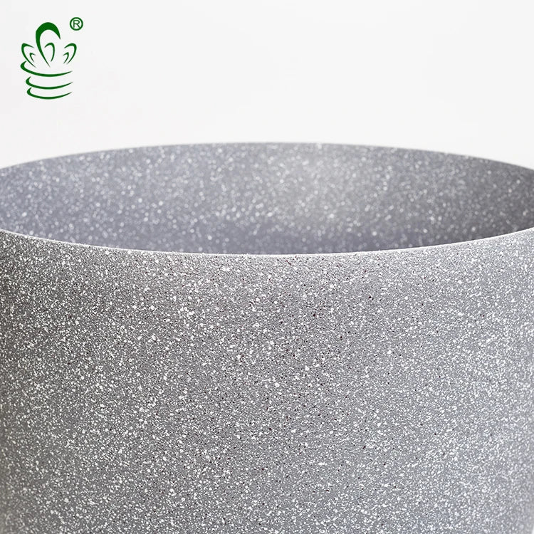 Kailai Pp Recycled Plastic Stone Effect Large Garden Plant Decorative Pots Self Watering
