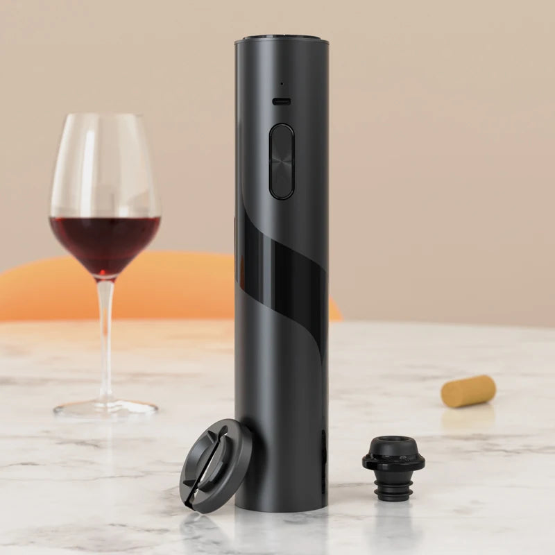 Wine Gift Set One-Click Button Electric Automatic Wine Opener with Foil Cutter Wine