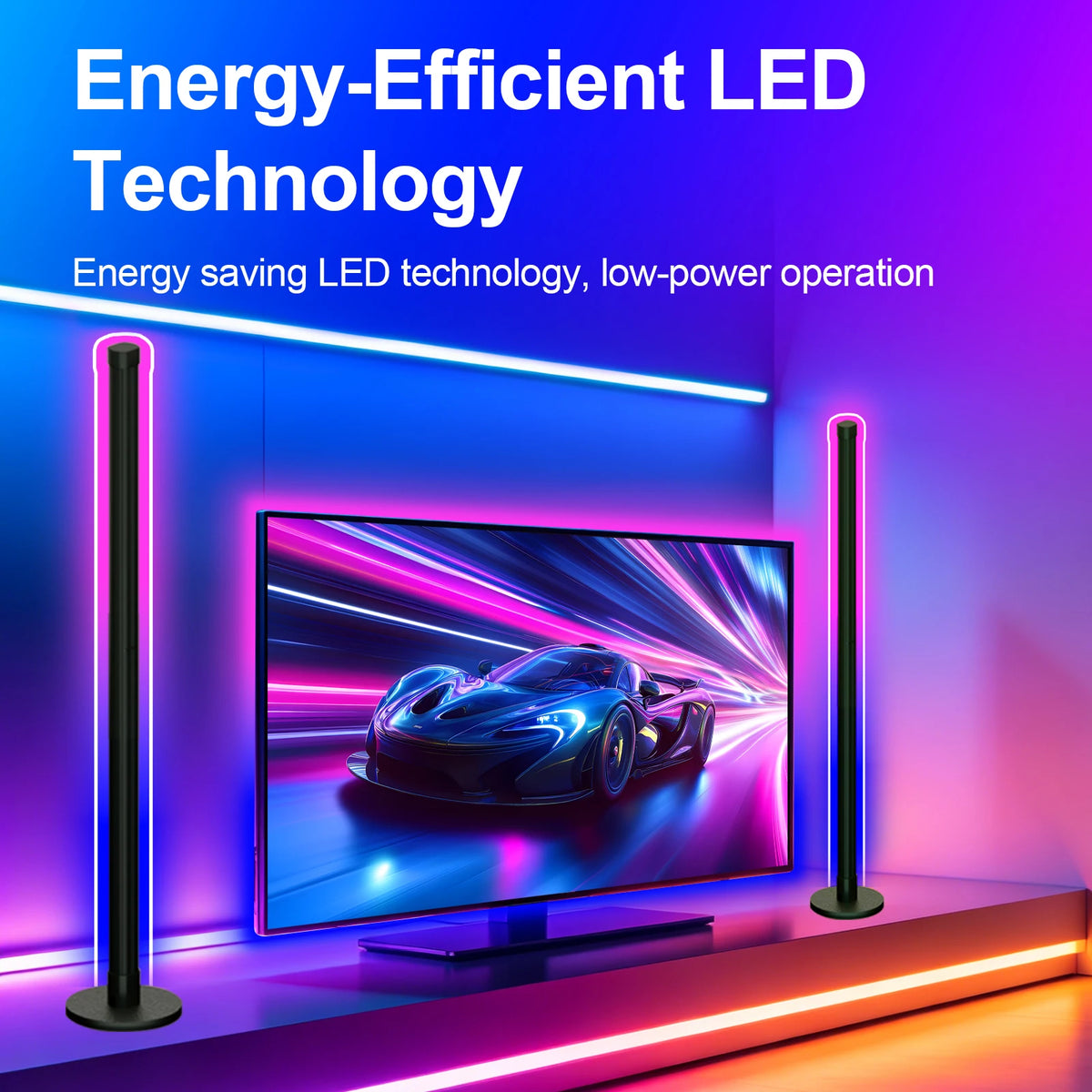 Dual 2.0 WiFi TV Sync Box Backlight Kit 5050 RGB LED Strip Light Music Scene Sync