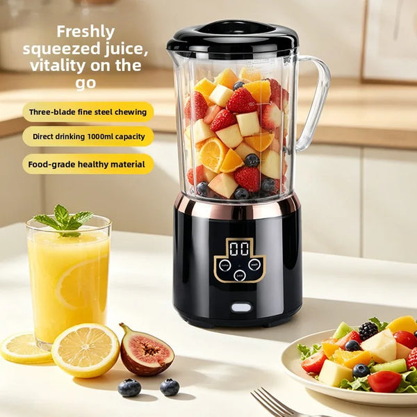Household Rechargeable 1L Juice Blender Multi-Functional Fruit Smoothie Cup Portable