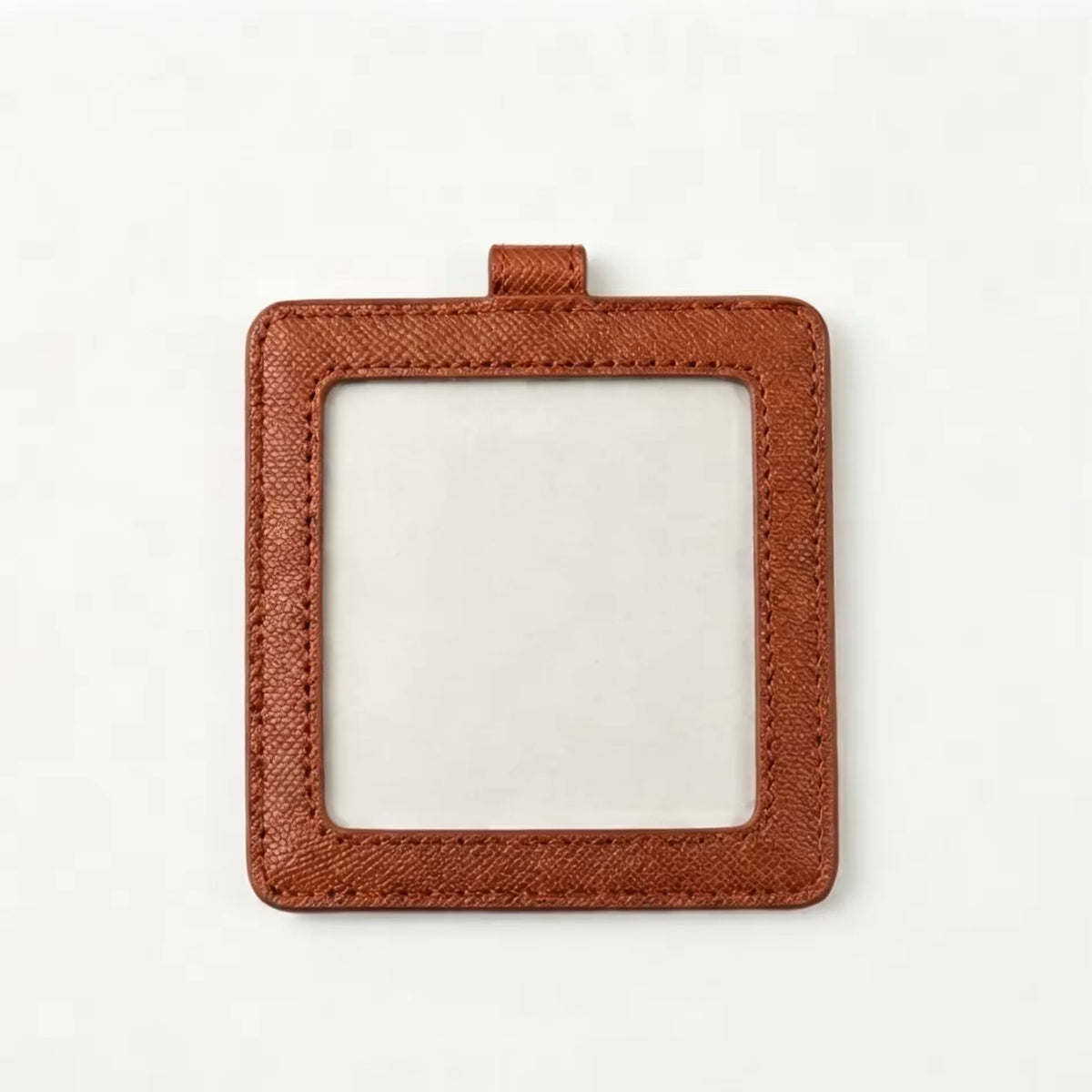YY Pu Leather 4x4 Inch Self Finishing Needlepoint Square Leather Ornament (Pack of 2)