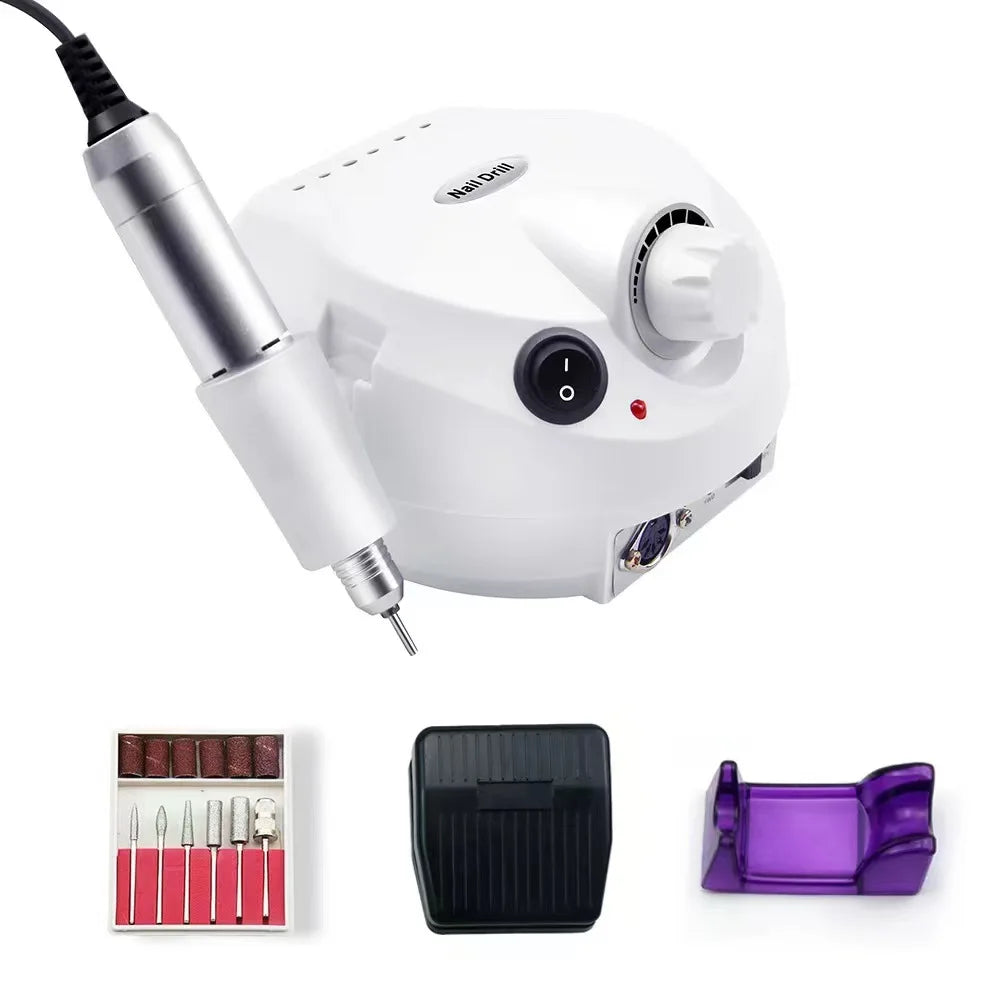 Professional Electric Nail Drill Machine Manicure Pedicure Salon Equipment 35000 RPM