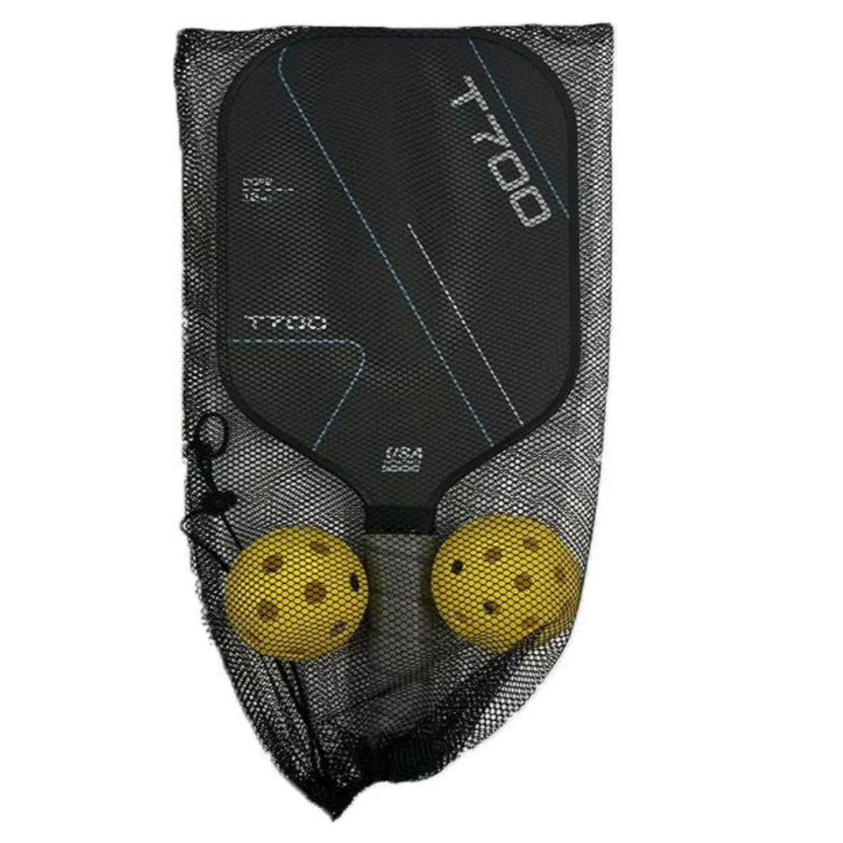 Pickleball Paddle Set Edgeless Carbon Fiber T700 16mm Honeycomb Core 40-Hole Durable