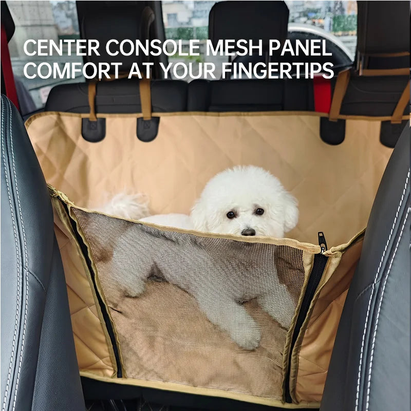 Foldable Dog Car Seat Pad Fully Surrounds Featuring Waterproof Dog Outdoor Seat Cushion