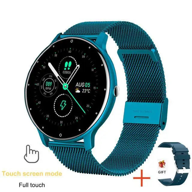 Waterproof Smart Watch with Heart Rate Tracking, Mesh, Steel or Silicone Band