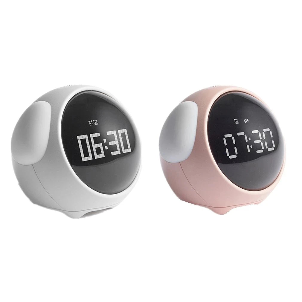 Cute Sunrise Nature Sounds Smart Kids Table Clock Touch Light Wake-Up Feature