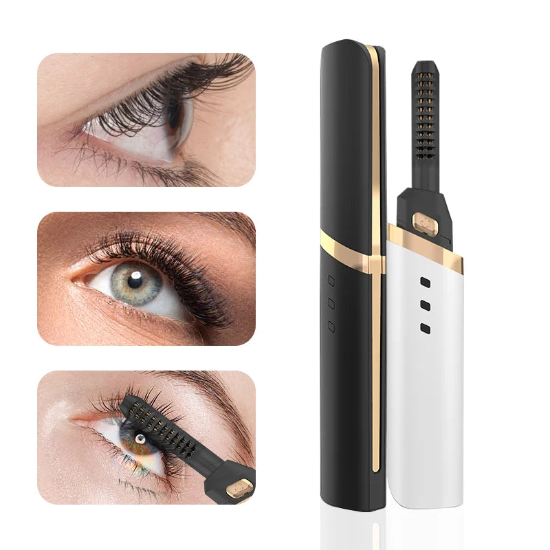 USB Charging Plastic Electric Heated Eyelash Perm Lifting Curlers with 24-Hour Lasting