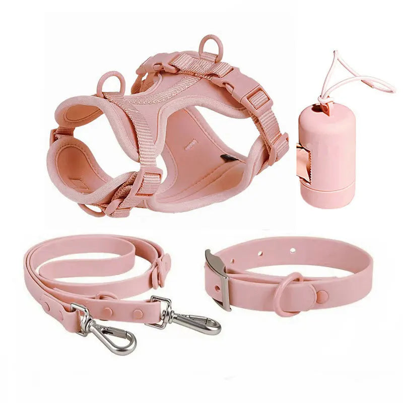 Practical Waterproof Tactical Dog Harness No-Pull Design with PVC Nylon Oxford for Large