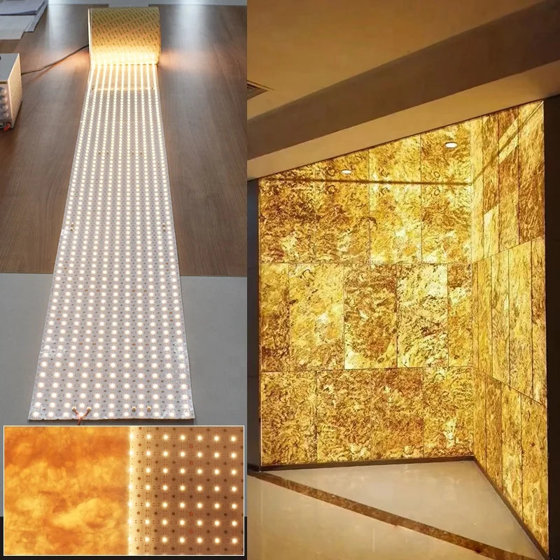 Ultra Thin Super Long Hight Lumens Cut LED Backlighting Flex Sheet Extra Long 10M DC24V