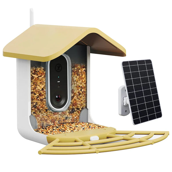Bird Feeder with Camera-2K HD & Full Color Night Vision Free AI Forever for 11000+