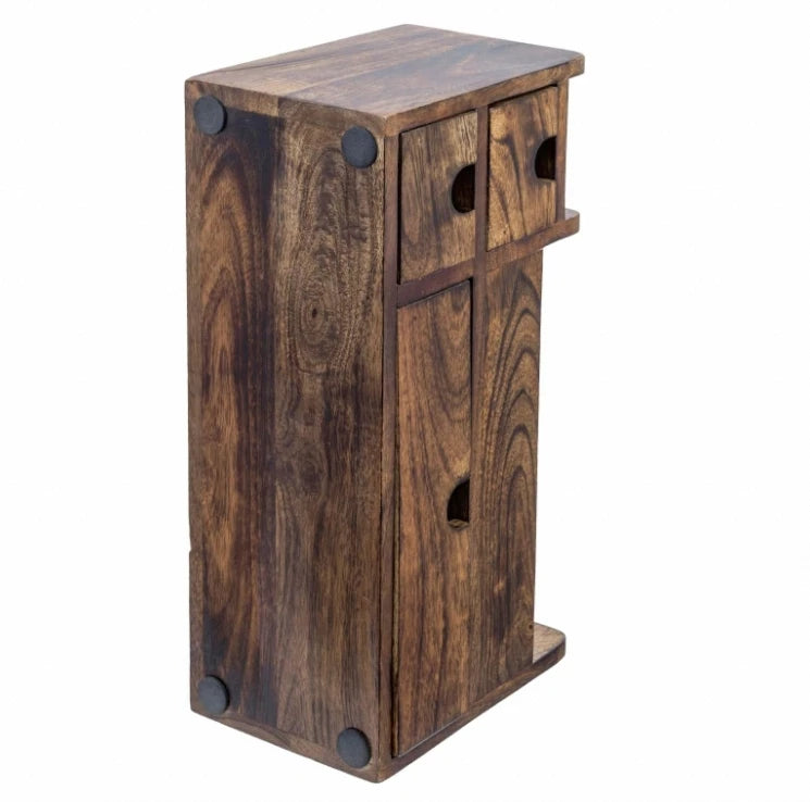 Eco Friendly Multi Purpose Wooden Office File Rack Stationery Pen Holder Drawers Table