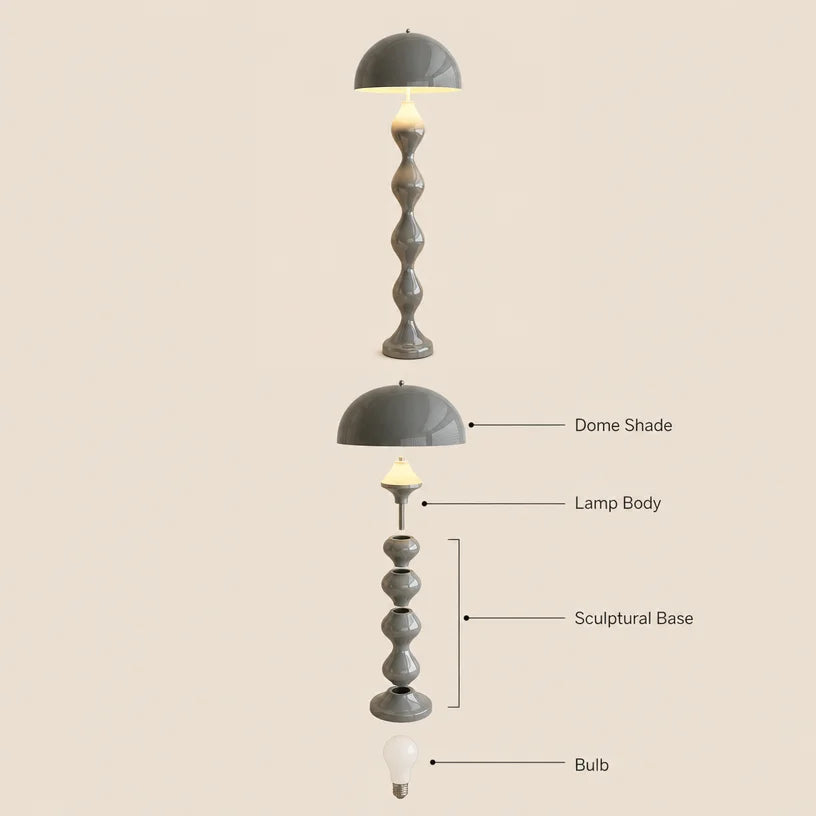 Creative Corner Led Mushroom Floor Lamp Standing Modern for Living Room DéCor