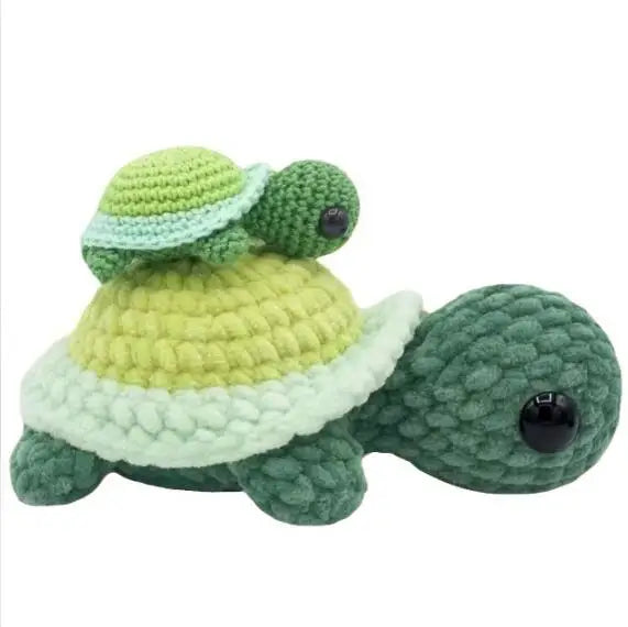 Beginner-Friendly Handmade DIY Crochet Kit Cute Sharks Dinosaurs Plants Wool Yarn Ages