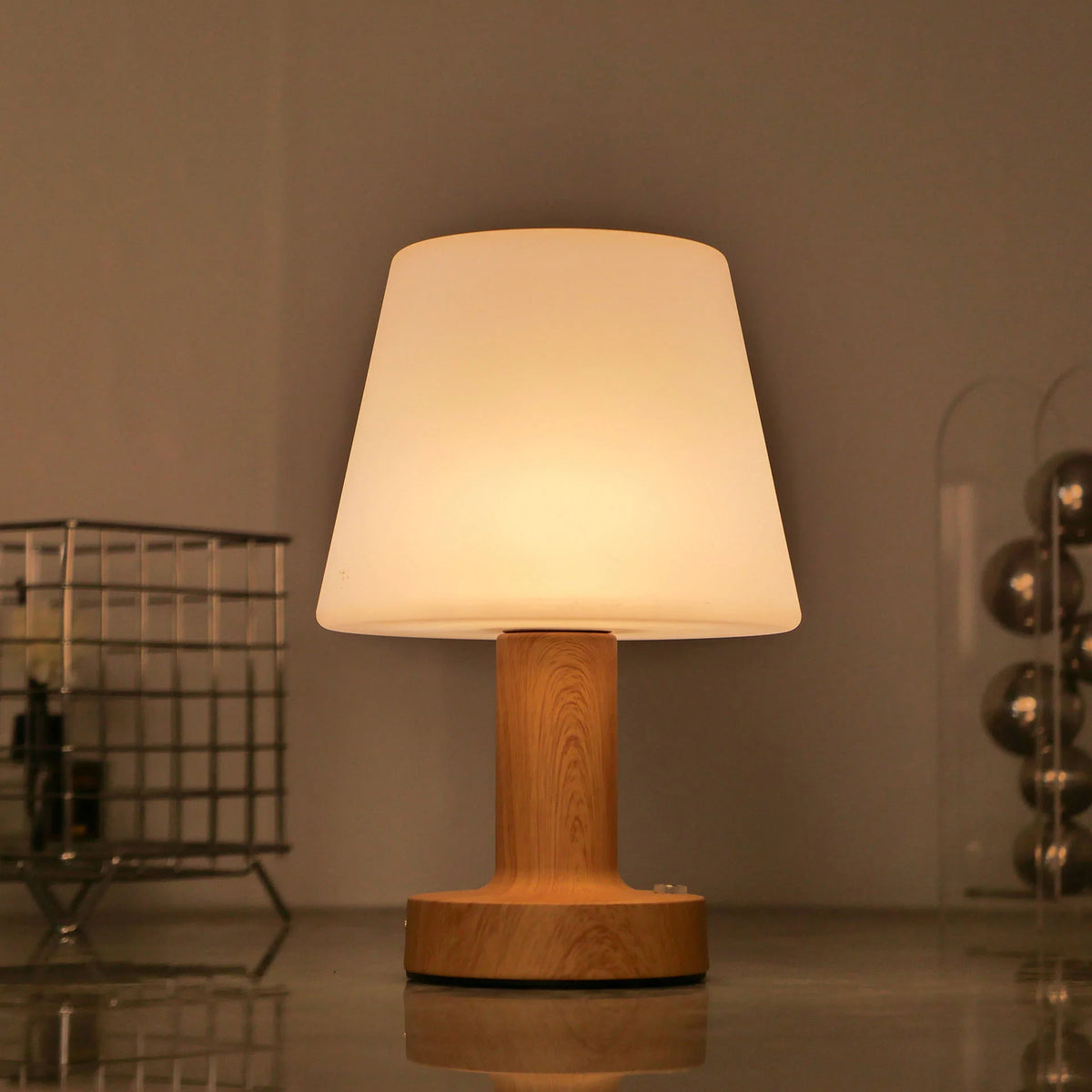 Led Touch Three Colors Night Light Bedroom Study Table Lamp Mushroom Lampshade