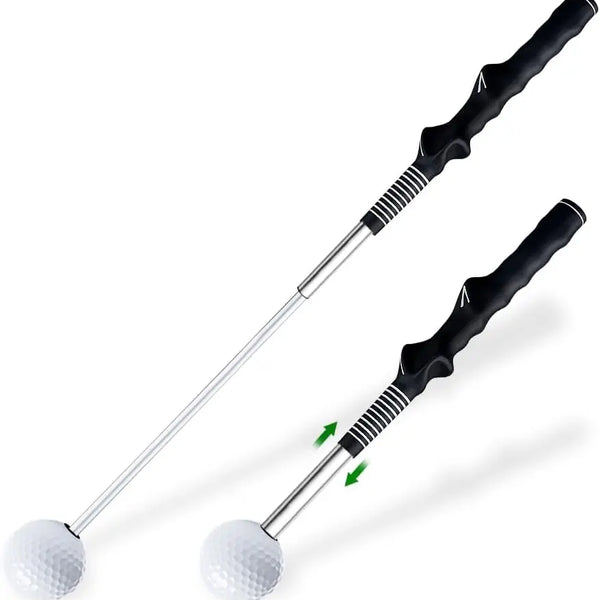Indoor Golf Swing Trainer Stainless Steel TPE Construction Rubber Grip Shaft Swing
