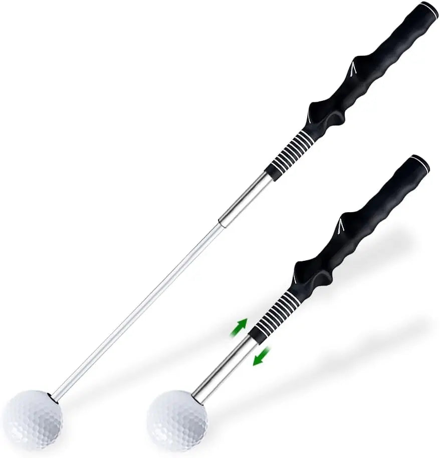 Indoor Golf Swing Trainer Stainless Steel TPE Construction Rubber Grip Shaft Swing