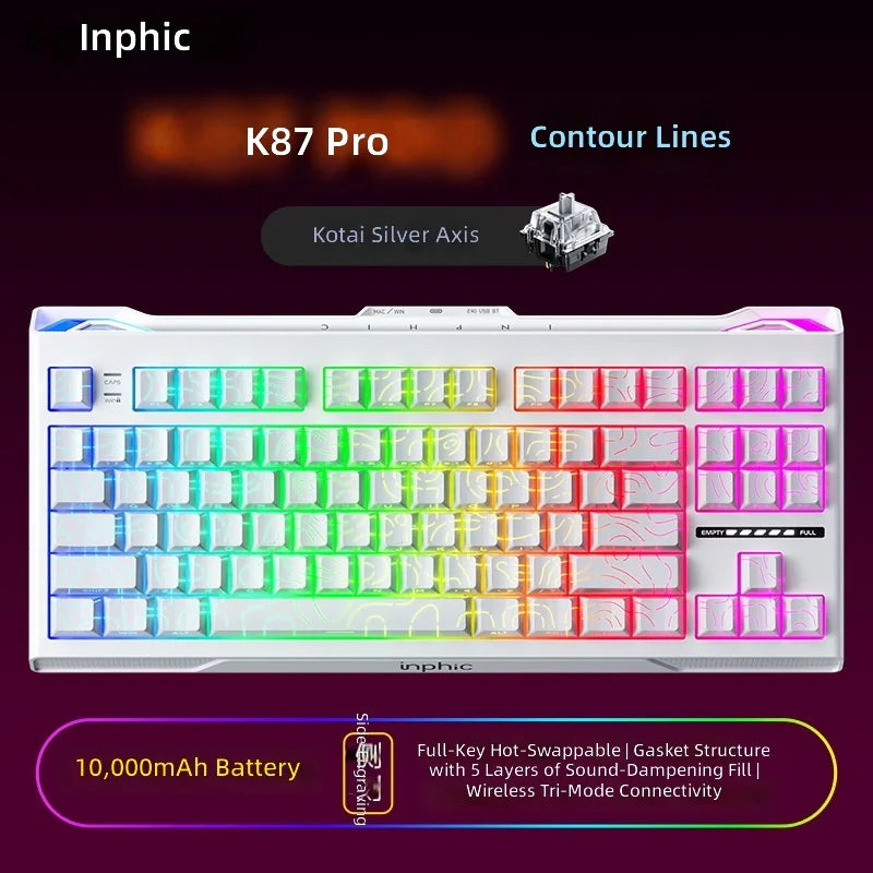 K87PRO Mechanical Keyboard USB Wireless Wired Three-Mode Customized E-Sports Gaming