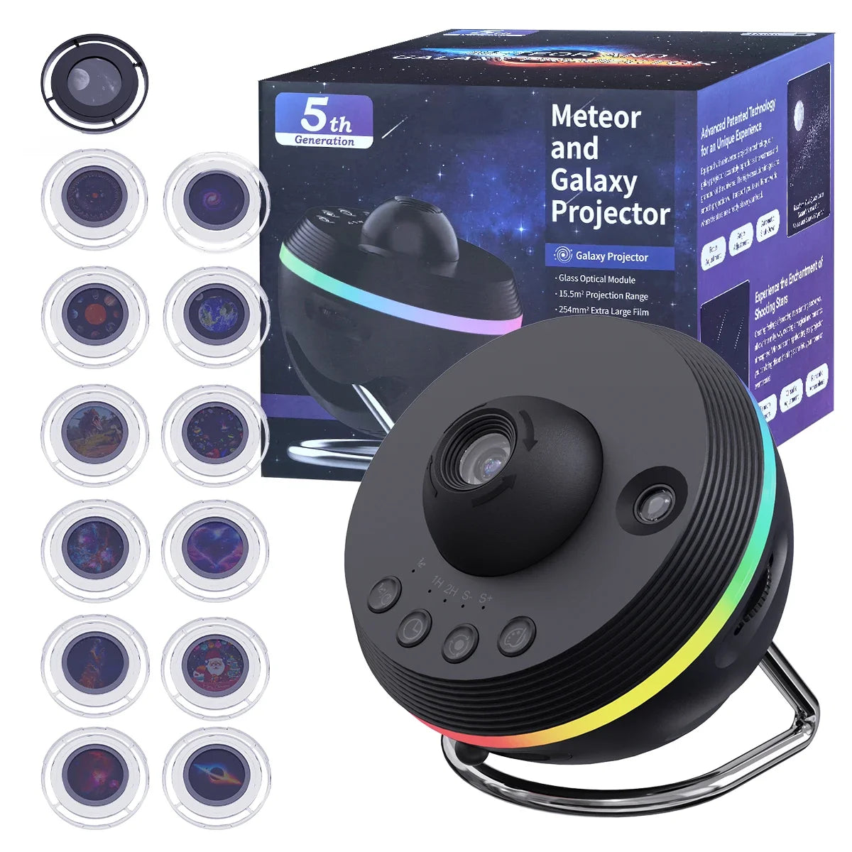 Galaxy Projector 13 1 Meteor HD Planetarium Star Projector 360 Rotating Extra-Large Area