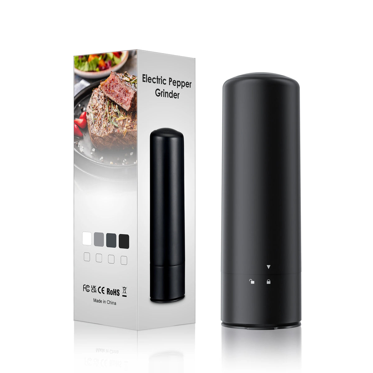 Hot-Saleelectric Pepper Mill Parts Adjustable Salt and Pepper Grinder Electric Automatic