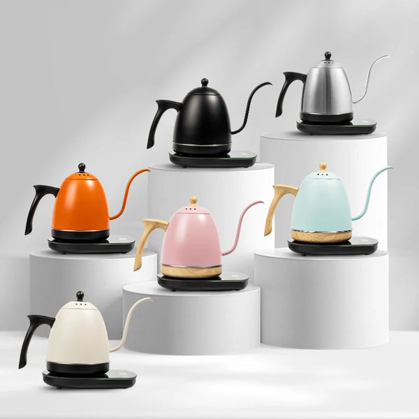 0.8L 1200W Multi Color Kettle Body Stainless Steel Tea Maker Gooseneck Pour Over Drip