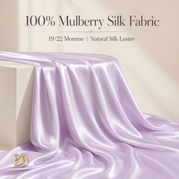 100% Pure Mulberry Silk Satin Fabric Washable Weddings Pillowcase Silk Plain Girls