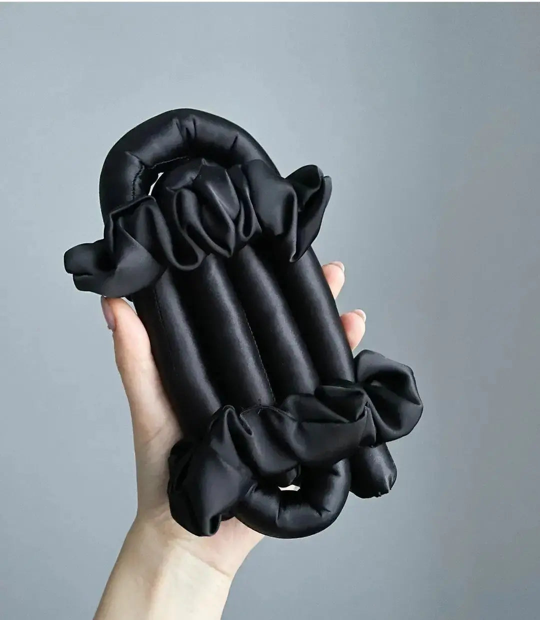 Silk Satin Heatless Curls Roller Kit Wave Curling Rod Headband Set Mulberry Silk Heatless