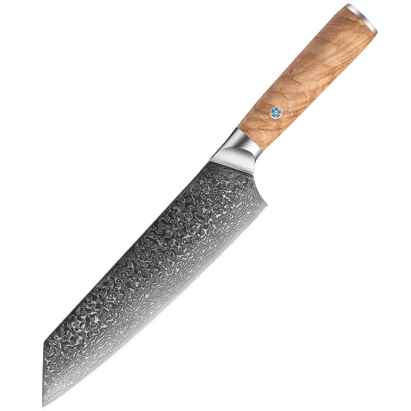 Professional Damascus 8inch Chef Knife Set VG10 Steel With Kiritsuke Santoku Paring