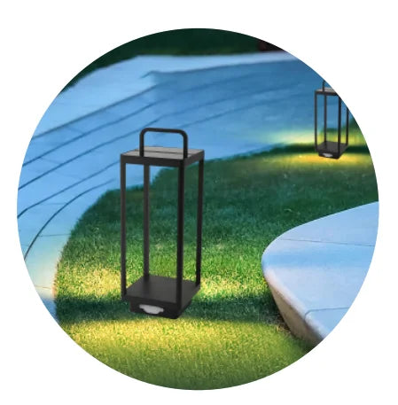Solar Lanterns Light Lantern Outdoor Lighting Waterproof Camping Lamp Rechargeable Light