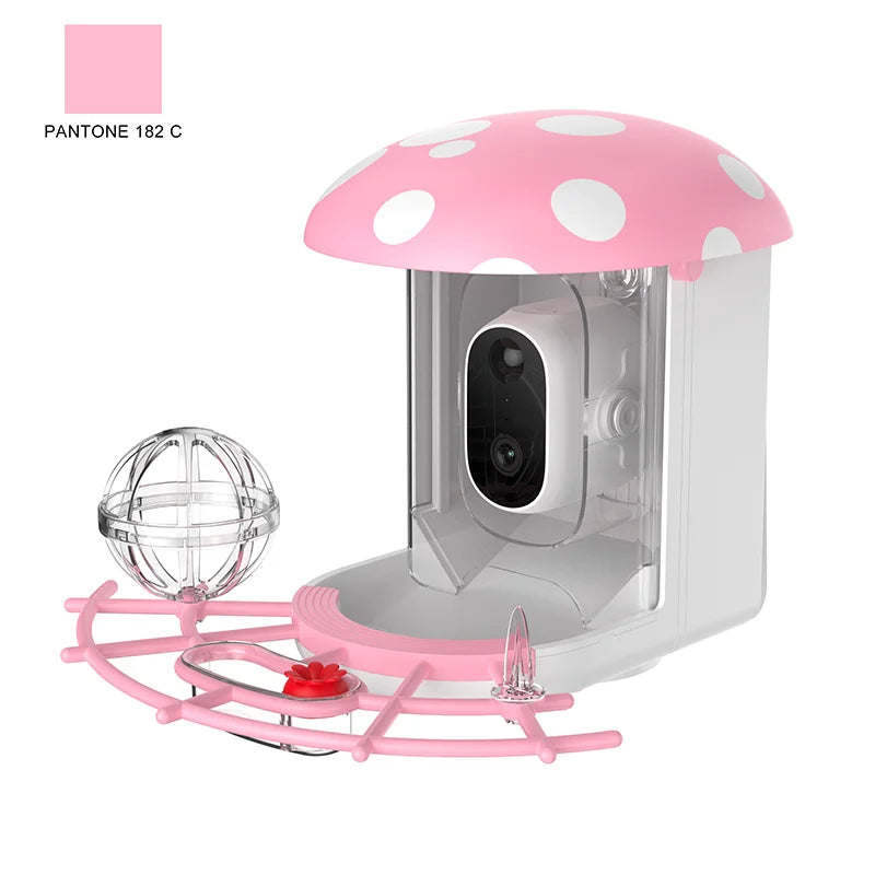 YT Wireless Outdoor Tracking Smart Bird Feeder with Camera Halloween Batteries Solar