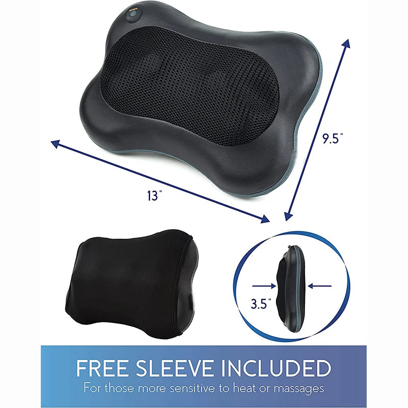 Home Shiatsu Shoulder Back Neck Massager Deep Tissue Kneading Electric Vibrator Infrared