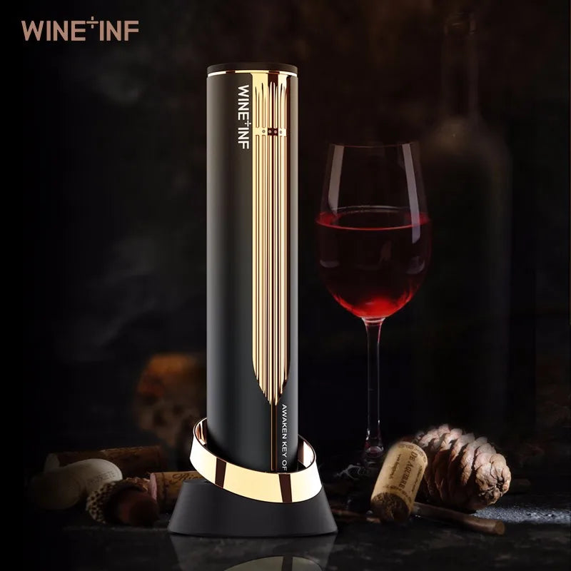 High-Tech Automatic Electric Wine Corkscrew Cordless Wine Bottle Opener Bar Accessory