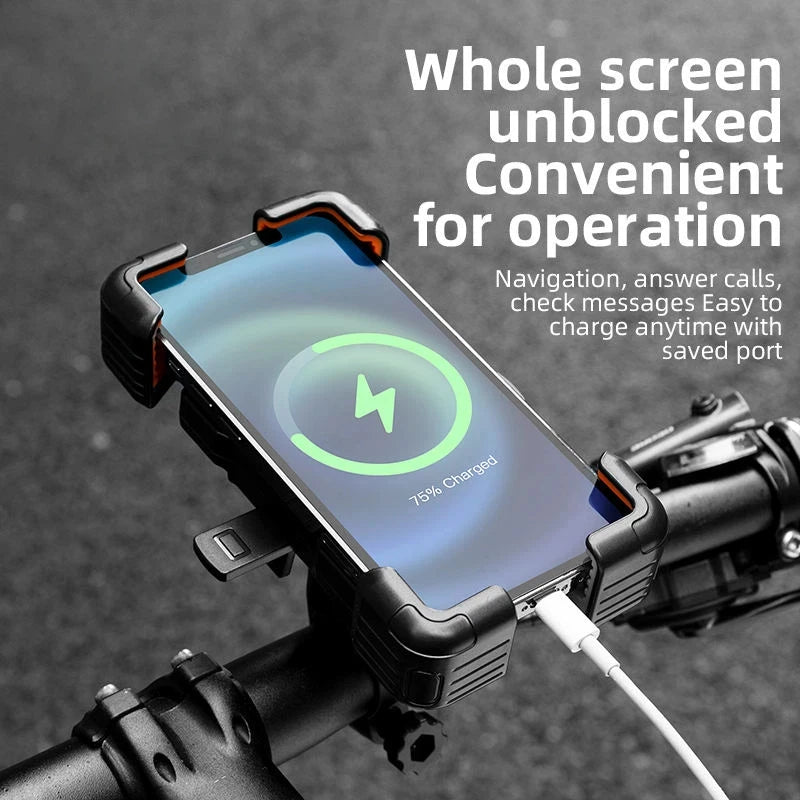 Mountain Bike Mobile Phone Holder Is Easy to Open and Shock Resistant, Motorcycle Support